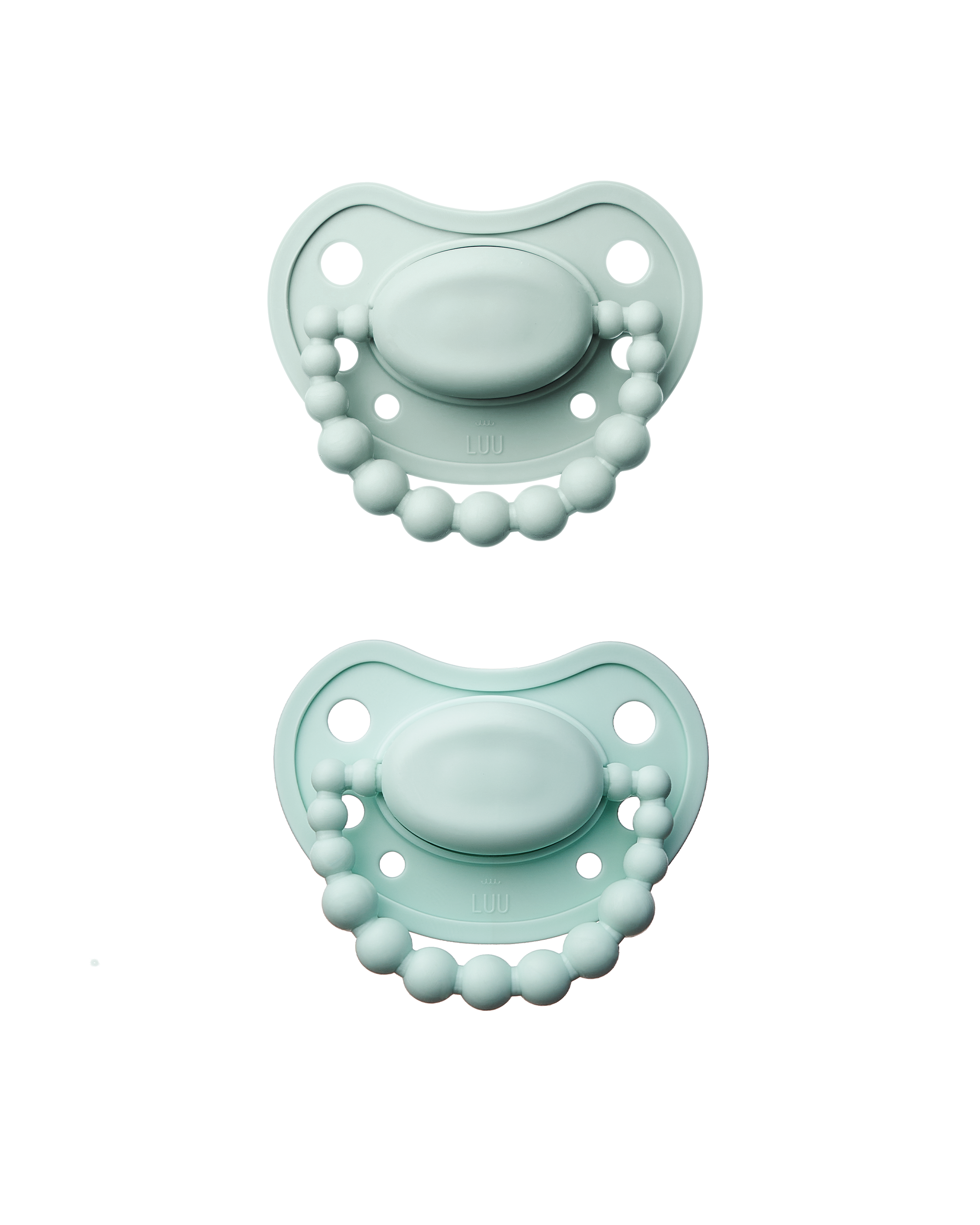 frozen-sage-vivid-mint-tarczka-przod Σετ πιπίλες LUU Kids - Frozen Sage & Vivid Mint - Image 1