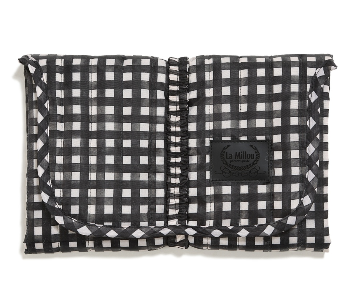 Mollet-Ortalion-Alaksiera-Mwrou-Vichy-Black-la- millou Mollet Ortalion Αλλαξιέρα Stripes Black - Image 1
